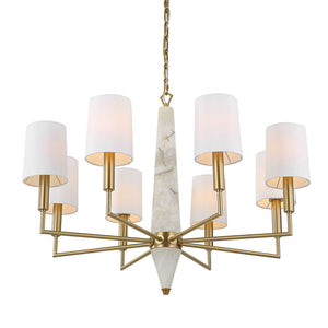 Gathering - 8 Light Chandelier - Brass