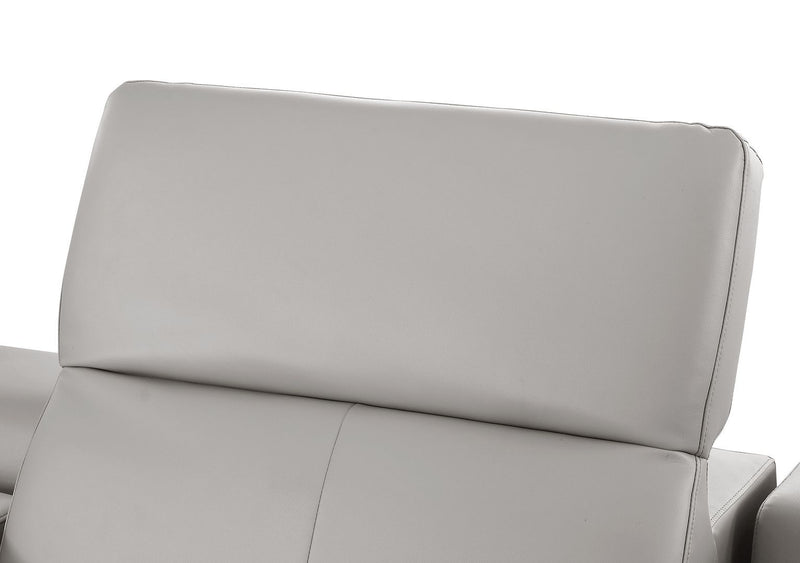 1208 - 7 Piece L-Shaped Leather Reclining Sectional With 4 Power Recliners