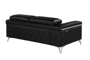1140 - Top Grain Italian Leather Loveseat - R&R Furniture Gallery (Fountain Valley, CA)
