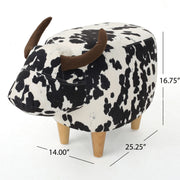 Cow Shaped Ottoman Footstool - R&R Furniture Gallery (Fountain Valley, CA)