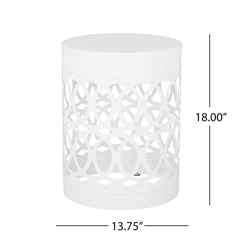 Outdoor Metal Large End Table, Modern Design - R&R Furniture Gallery (Fountain Valley, CA)