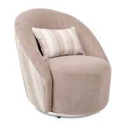 Lucca - Swivel Chair - Silver - R&R Furniture Gallery (Fountain Valley, CA)