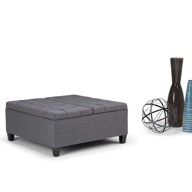 Harrison - Upholstered Coffee Table Storage Ottoman - R&R Furniture Gallery (Fountain Valley, CA)