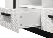 Matilda - TV Stand With Drawers - White Finish - R&R Furniture Gallery (Fountain Valley, CA)