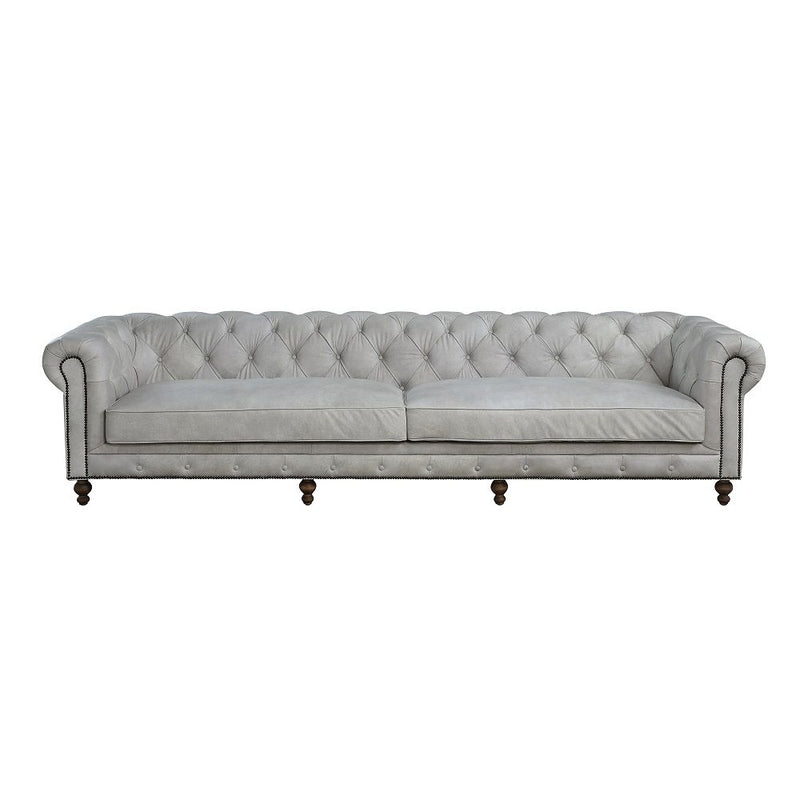 Ofer - Sofa - Vintage White Top Grain Leather - R&R Furniture Gallery (Fountain Valley, CA)