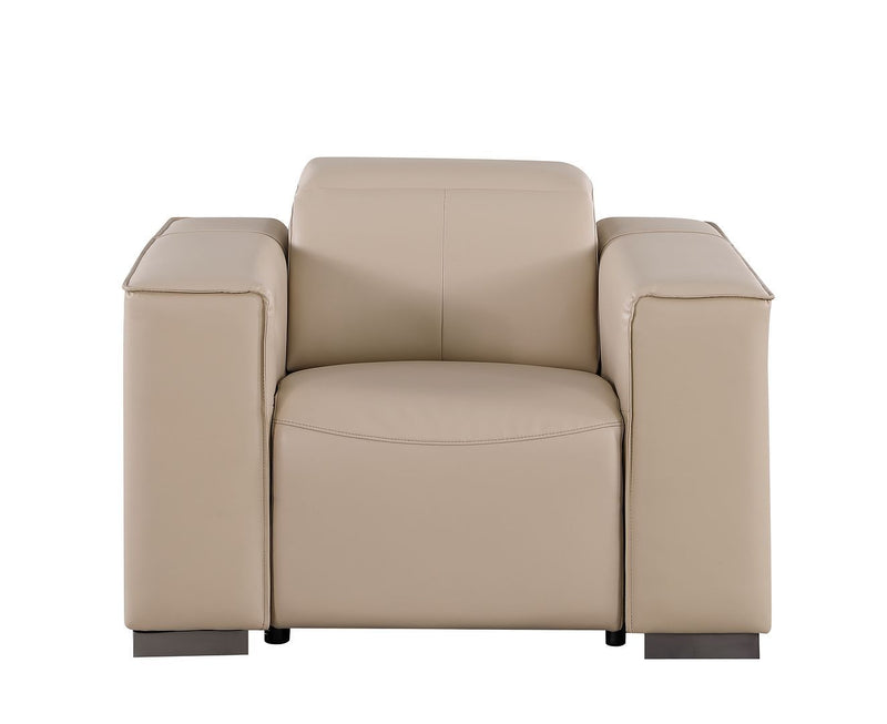1208 - Leather Reclining Set (Sofa, Loveseat & Chair With 5 Power Recliners)