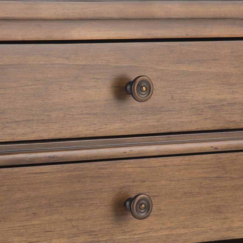 Carlton - Bedside Table - Rustic Natural Aged Brown - R&R Furniture Gallery (Fountain Valley, CA)