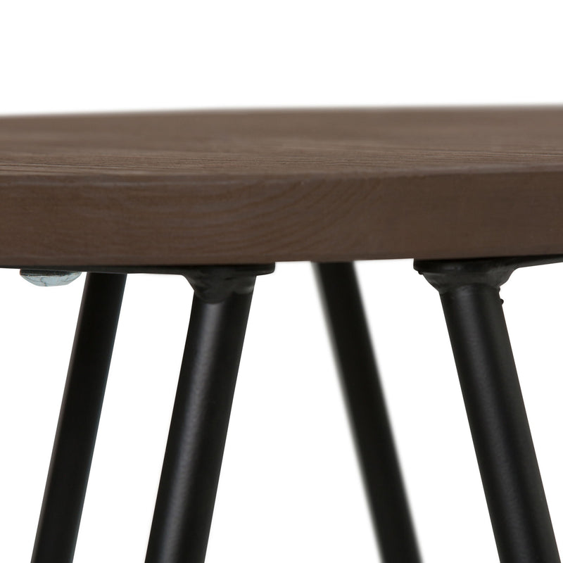Simeon - Multifunctional Metal Stool With Wood Seat - R&R Furniture Gallery (Fountain Valley, CA)