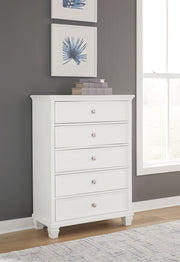 Fortman - Five Drawer Chest - White - R&R Furniture Gallery (Fountain Valley, CA)