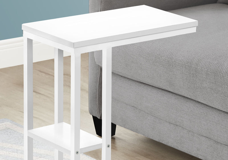 Accent Table, C - Shaped, Marble Look Contemporary & Modern Convenient Design - R&R Furniture Gallery (Fountain Valley, CA)