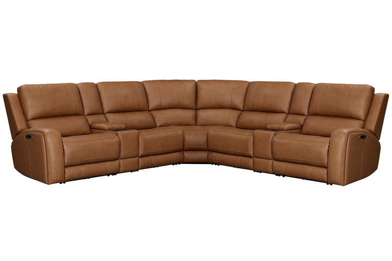Parker Living Belmont zero gravity power reclining sectional with adjustable headrests, featuring plush cushions and modern design.