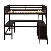 Loft Bed With Shelves With Desk - R&R Furniture Gallery (Fountain Valley, CA)