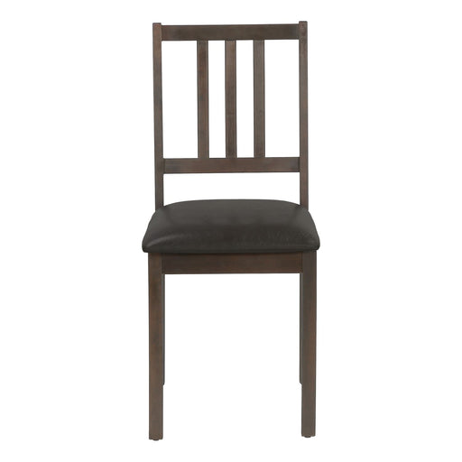 Dining Chair, Side, Upholstered For Dining Room, Transitional (Set of 2) - Brown - R&R Furniture Gallery (Fountain Valley, CA)