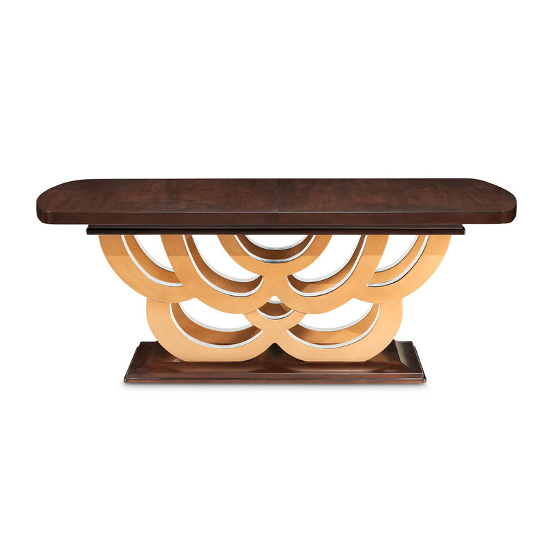 Camellia Field - Rectangular Pedestal Dining Table - R&R Furniture Gallery (Fountain Valley, CA)