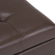 Cosmopolitan - Storage Ottoman - Chocolate Brown - R&R Furniture Gallery (Fountain Valley, CA)