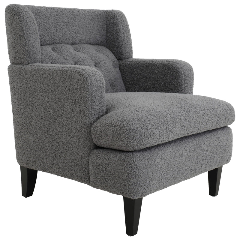 Upholstered Accent Chair Tufted Armchair For Living Room And Bedroom - R&R Furniture Gallery (Fountain Valley, CA)