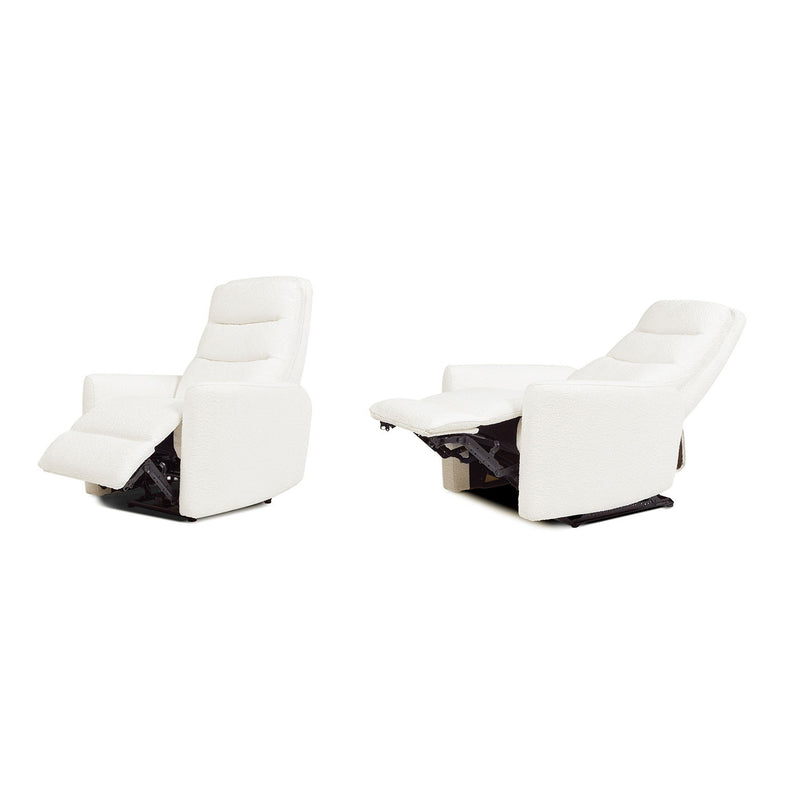 Bloomy - High Back Power Recliner Motion Chair - Chiffon White - R&R Furniture Gallery (Fountain Valley, CA)