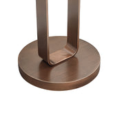 Tareel - Round Accent Table With Open Oval Pedestal - Antique Bronze - R&R Furniture Gallery (Fountain Valley, CA)