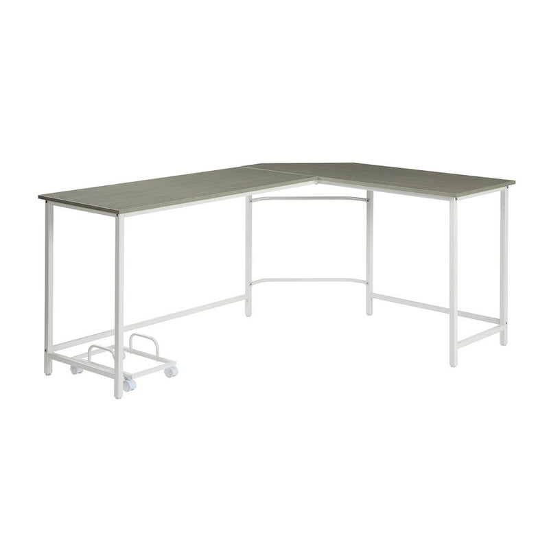 Bambina - Computer Desk - Gray & White - R&R Furniture Gallery (Fountain Valley, CA)