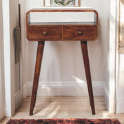 Solid Wood Curved Console Table - R&R Furniture Gallery (Fountain Valley, CA)