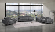1246 - Modular Power Triple Reclining Sofa, Console Loveseat, And Chair Set With Power Headrests - R&R Furniture Gallery (Fountain Valley, CA)