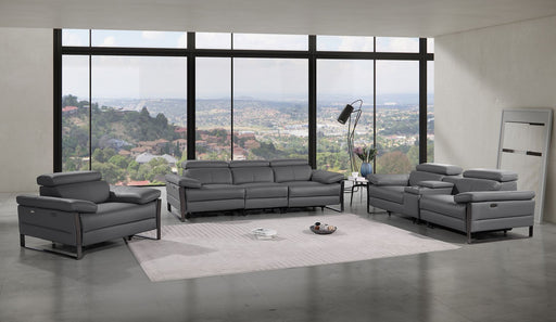 1246 - Modular Power Triple Reclining Sofa, Console Loveseat, And Chair Set With Power Headrests - R&R Furniture Gallery (Fountain Valley, CA)