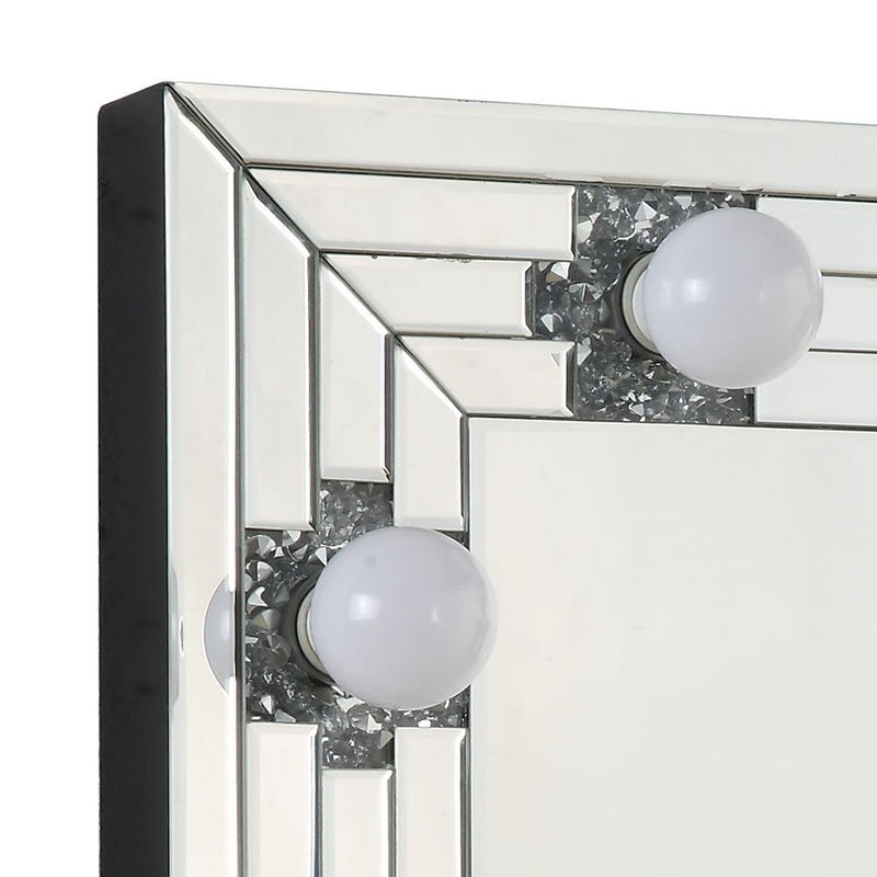 Noralie - Accent Mirror - Faux Diamonds & Mirrored - R&R Furniture Gallery (Fountain Valley, CA)