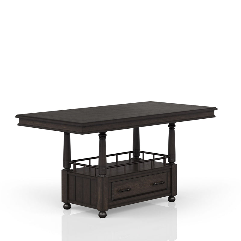 Counter Height Dining Table - Coffee - R&R Furniture Gallery (Fountain Valley, CA)