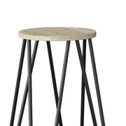 Simeon - Multifunctional Metal Stool With Wood Seat - R&R Furniture Gallery (Fountain Valley, CA)