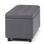 Cosmopolitan - Upholstered Storage Ottoman - R&R Furniture Gallery (Fountain Valley, CA)