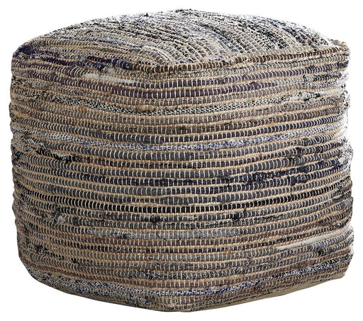 Absalom - Pouf - Denim - R&R Furniture Gallery (Fountain Valley, CA)