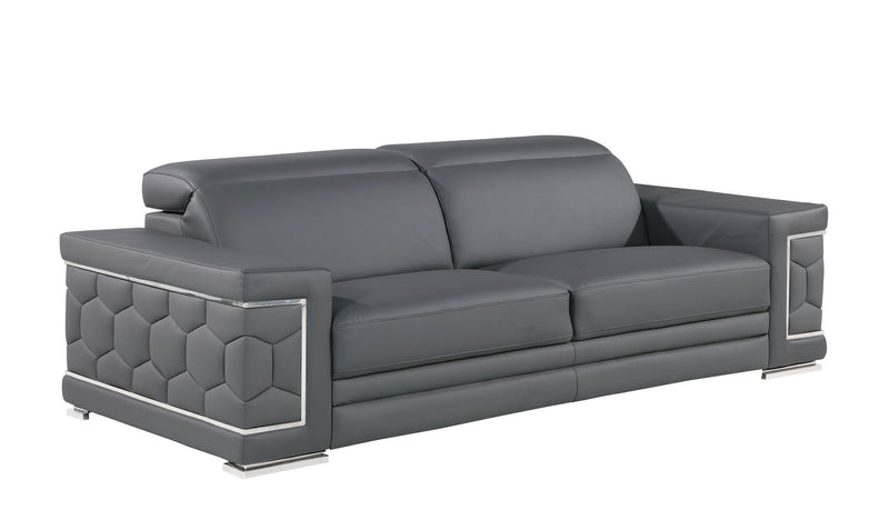 296 - Leather Sofa - R&R Furniture Gallery (Fountain Valley, CA)