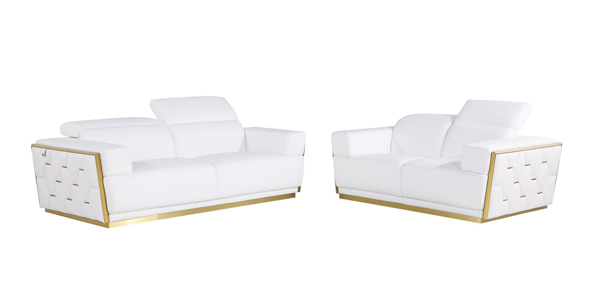 1111 - Leather Living Room Set - R&R Furniture Gallery (Fountain Valley, CA)