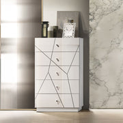 Esther - Chest - White / Silver - R&R Furniture Gallery (Fountain Valley, CA)