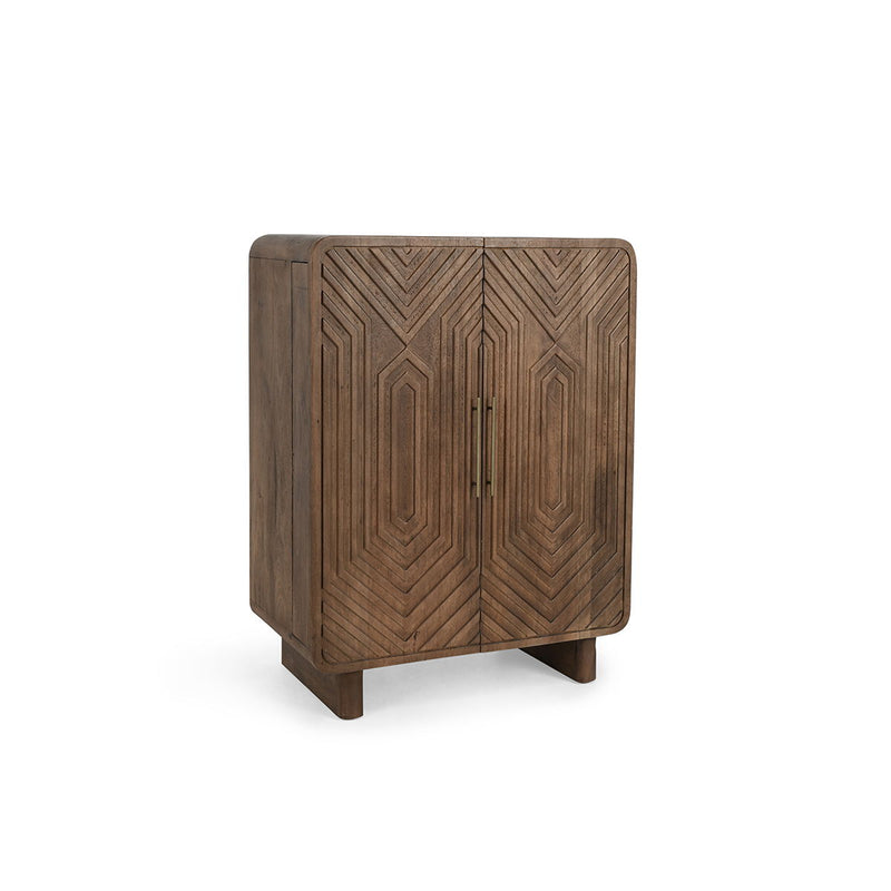 Holmes - Bar Cabinet - Artisan Brown - R&R Furniture Gallery (Fountain Valley, CA)