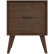 Alexandra - Night Stand With 2 Drawers - Walnut Brown - R&R Furniture Gallery (Fountain Valley, CA)