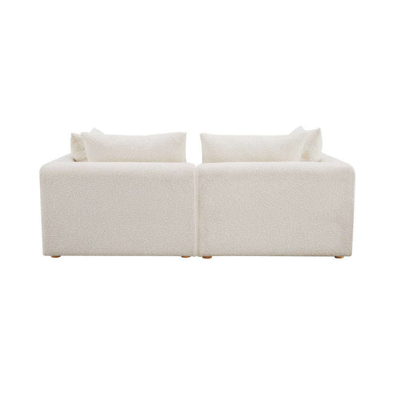 Hangover - Boucle Loveseat - Cream - R&R Furniture Gallery (Fountain Valley, CA)
