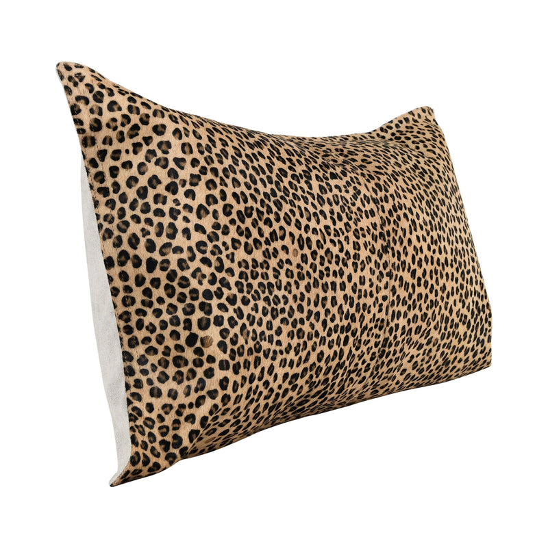 Leopard - 20" x 20" Pillow - Camel / Black