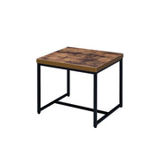 Bob - End Table - Weathered Oak & Black - R&R Furniture Gallery (Fountain Valley, CA)
