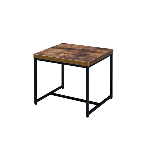 Bob - End Table - Weathered Oak & Black - R&R Furniture Gallery (Fountain Valley, CA)