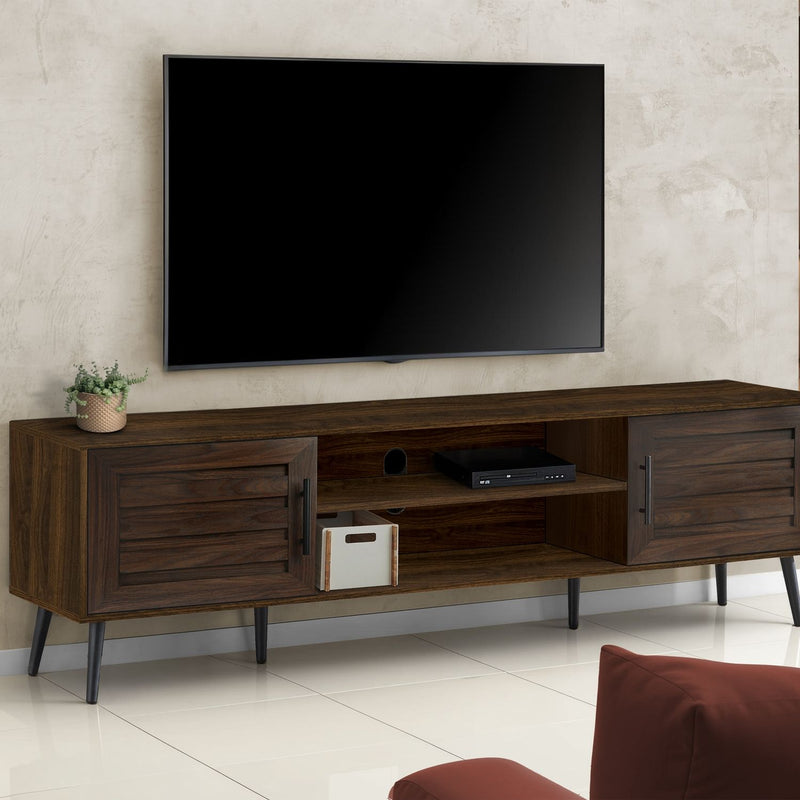 TV Stand, Console, Media Entertainment Center, Storage Cabinet, Transitional - R&R Furniture Gallery (Fountain Valley, CA)