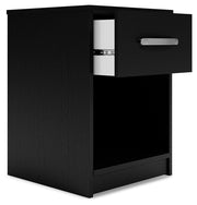 Finch - One Drawer Night Stand - 23" Height - Black - R&R Furniture Gallery (Fountain Valley, CA)