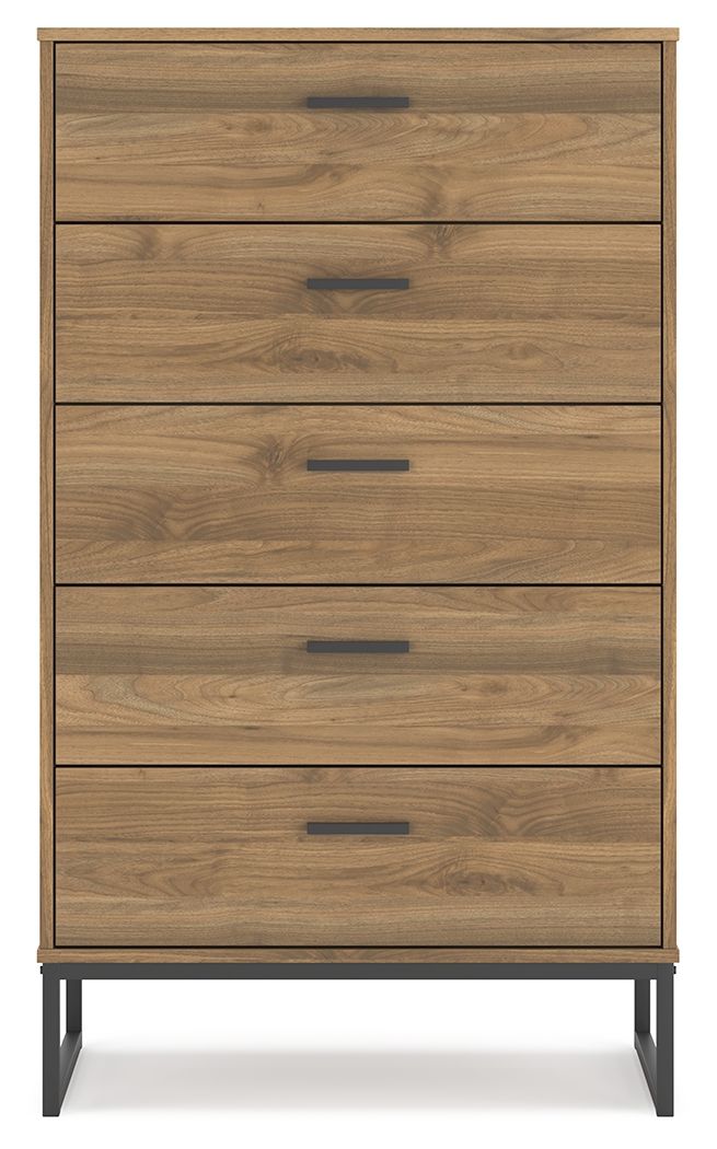 Deanlow - Five Drawer Chest - Honey - R&R Furniture Gallery (Fountain Valley, CA)