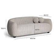 Judy - Woven Fabric Sofa - Black / White - R&R Furniture Gallery (Fountain Valley, CA)