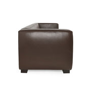 Contemporary Noble House 3 seater sofa with tuxedo design, stationary upholstery, sleek modern style, and plush cushions.