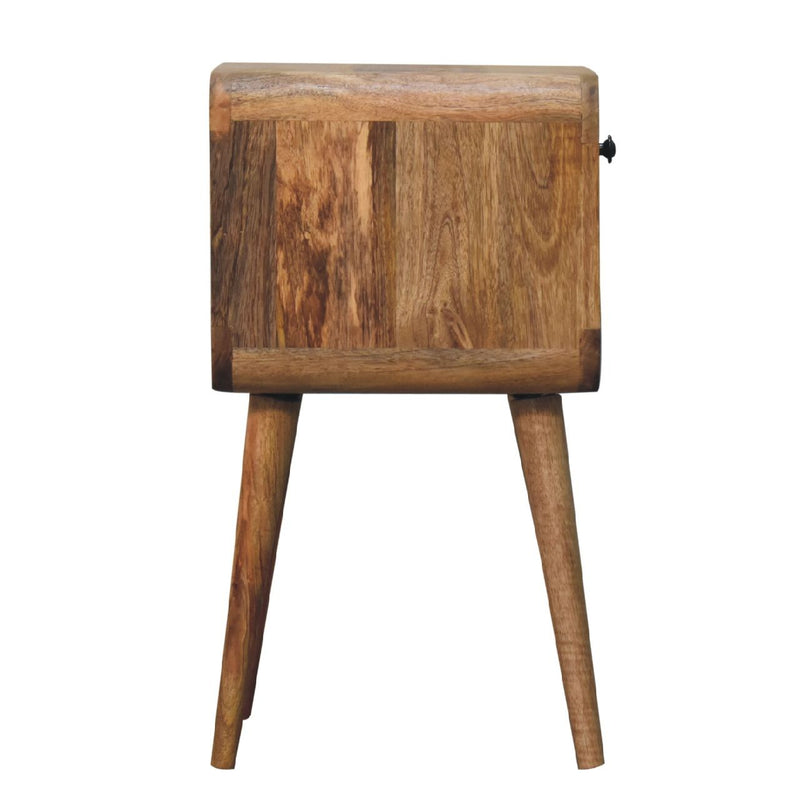 Mini Chestnut Curve Lower Bedside Nifhtstand - R&R Furniture Gallery (Fountain Valley, CA)