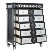 Varian II - Chest - Mirrored, Black & Sliver - R&R Furniture Gallery (Fountain Valley, CA)