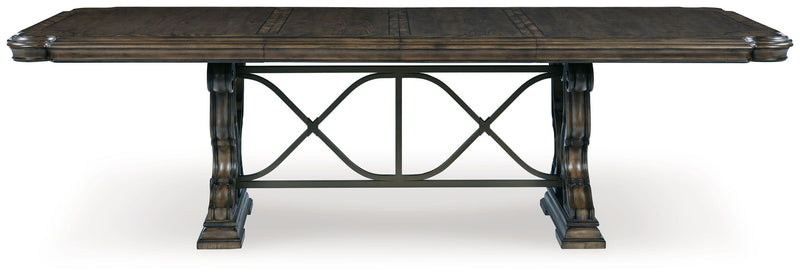 Maylee - Dining Extension Table - Dark Brown - R&R Furniture Gallery (Fountain Valley, CA)