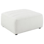 Sunny - Square Upholstered Ottoman - Ivory
