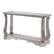 Northville - Sofa Table - Clear Glass & Antique Silver - R&R Furniture Gallery (Fountain Valley, CA)